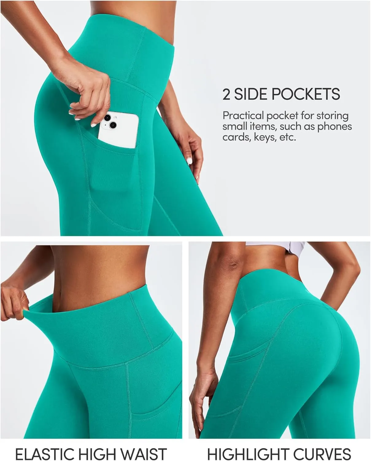 IUGA Fleece Lined Leggings Women Thermal Leggings for Women Winter Warm Tights High Waisted Hiking Yoga Pants with Pockets