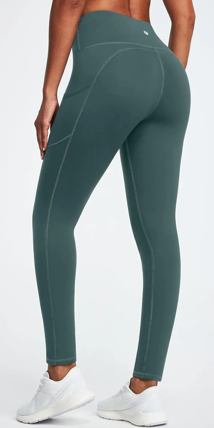 IUGA Fleece Lined Leggings Women Thermal Leggings for Women Winter Warm Tights High Waisted Hiking Yoga Pants with Pockets