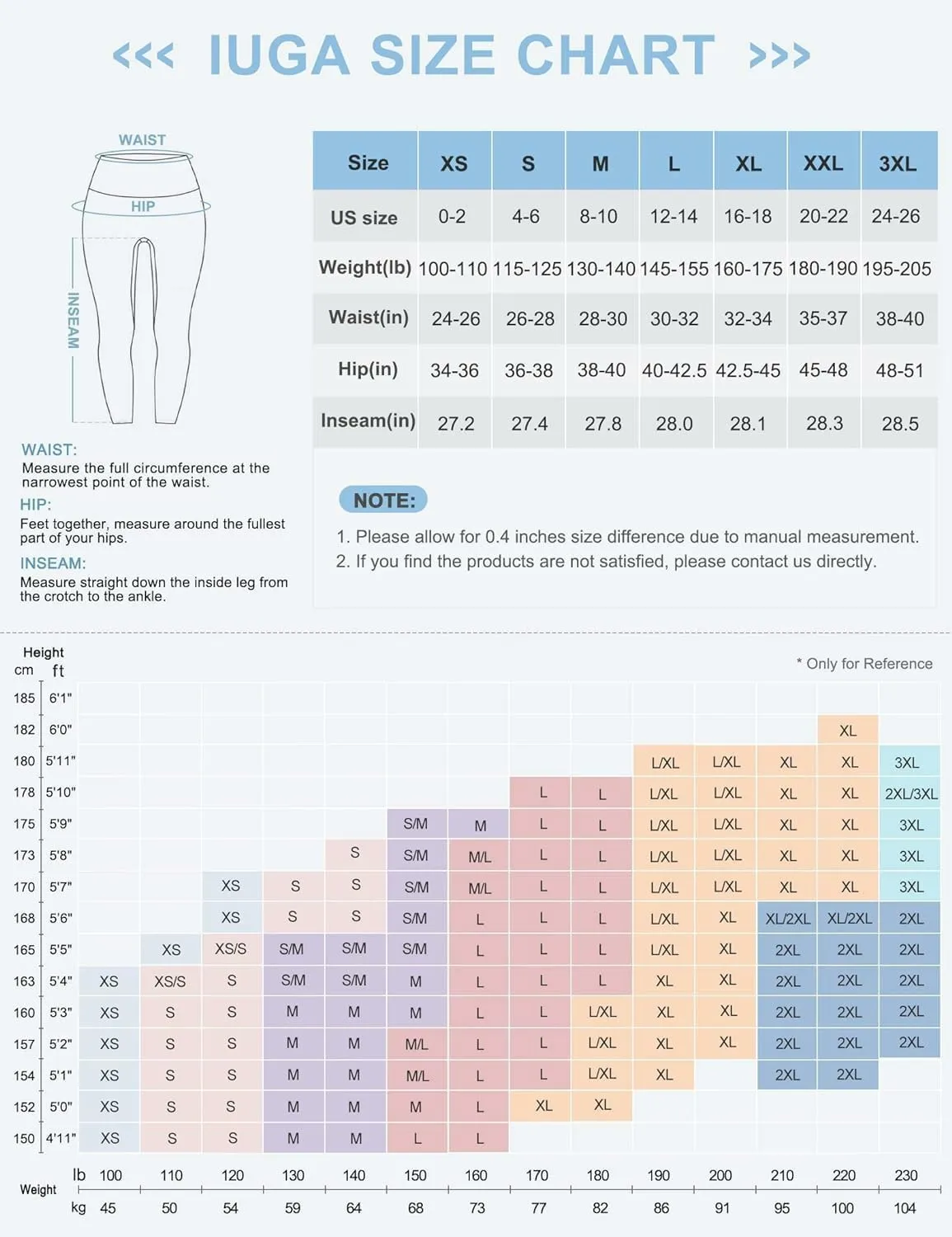 IUGA Fleece Lined Leggings Women Thermal Leggings for Women Winter Warm Tights High Waisted Hiking Yoga Pants with Pockets