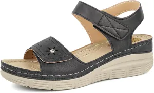 JABASIC Women Comfortable Sandals Orthotic Walking Sandals Orthopedic Arch Support Sandals