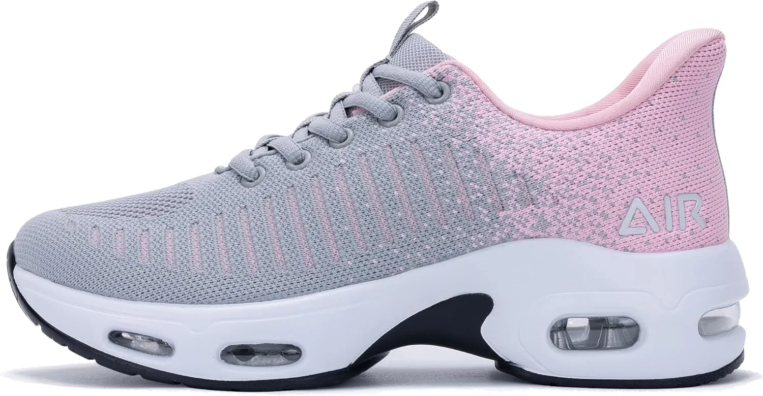 JARLIF Women's Lightweight Athletic Running Shoes Breathable Sport Air Fitness Gym Jogging Sneakers (Size5.5-11)