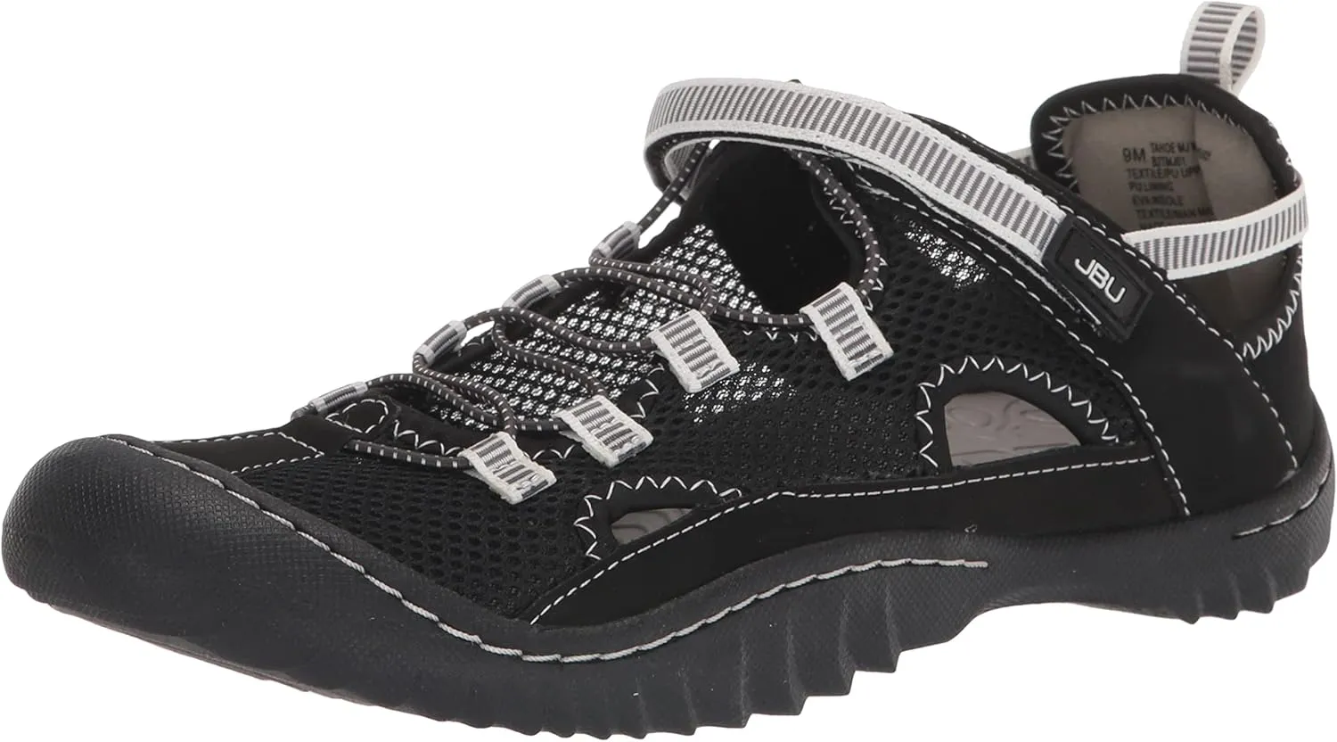 JBU Womens Tahoe Mj Water Ready Slip On Flats Casual - Black