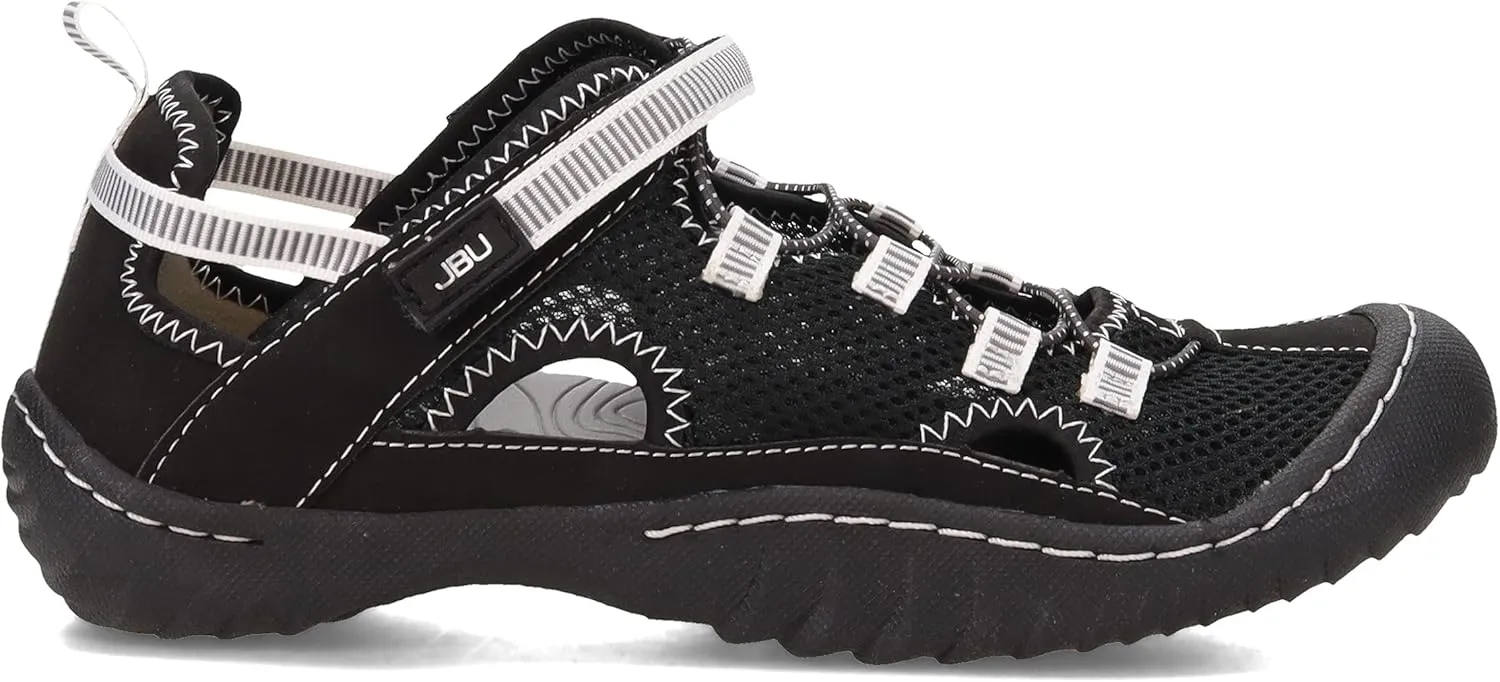 JBU Womens Tahoe Mj Water Ready Slip On Flats Casual - Black