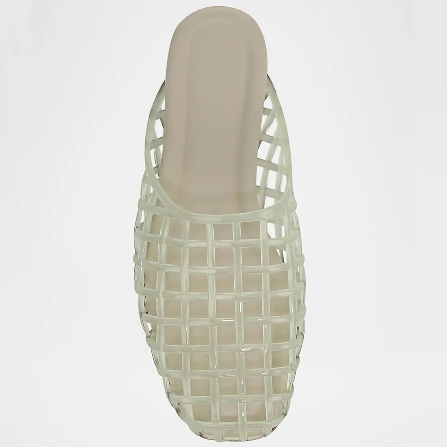 Jelly Shoes for Women Slip on Jelly Mesh Slides Comfortable Closed Toe Jelly Flats Sandals Jelly Summer Beach Slippers