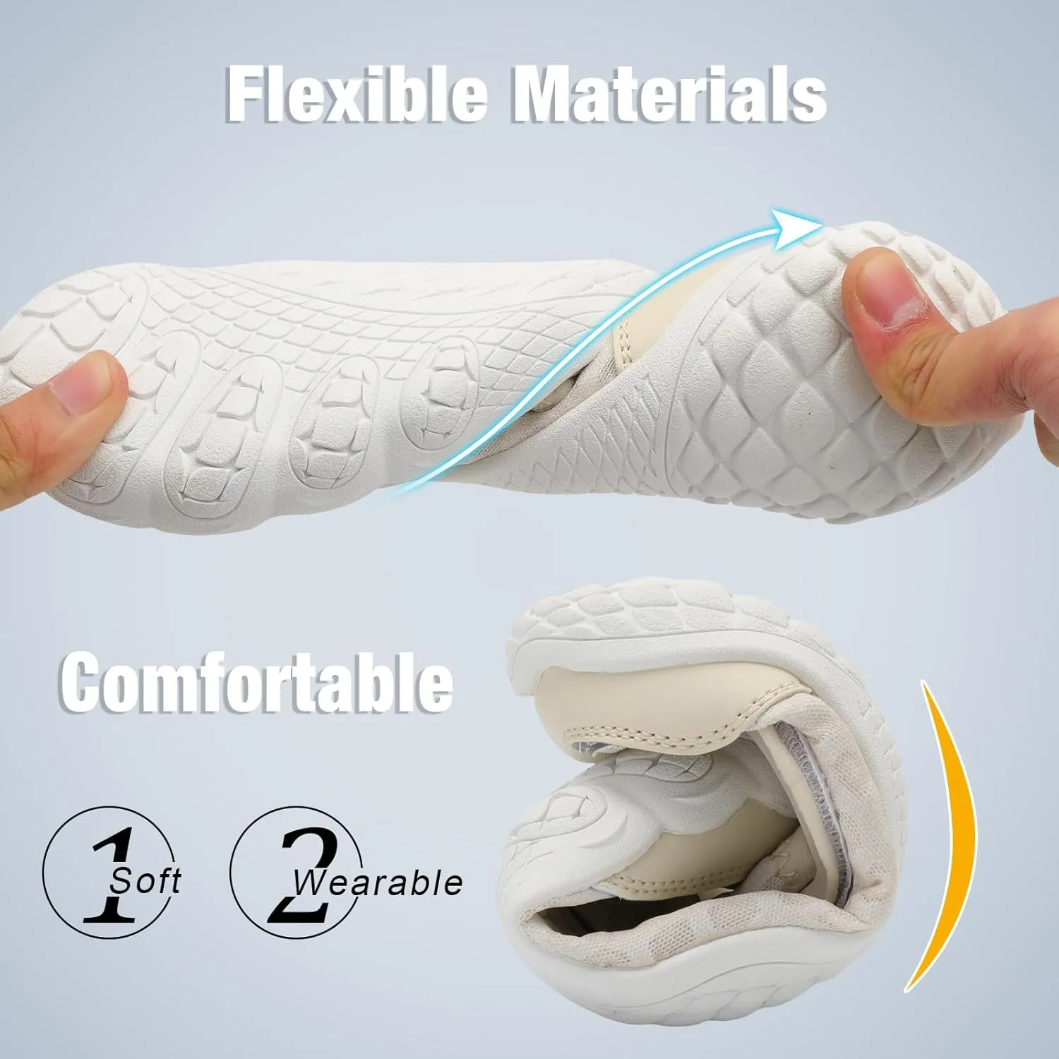 JIASUQI Water Shoes for Men Women Barefoot Swim Beach Shoes Quick Dry Hiking Shoes Sneakers for Adults