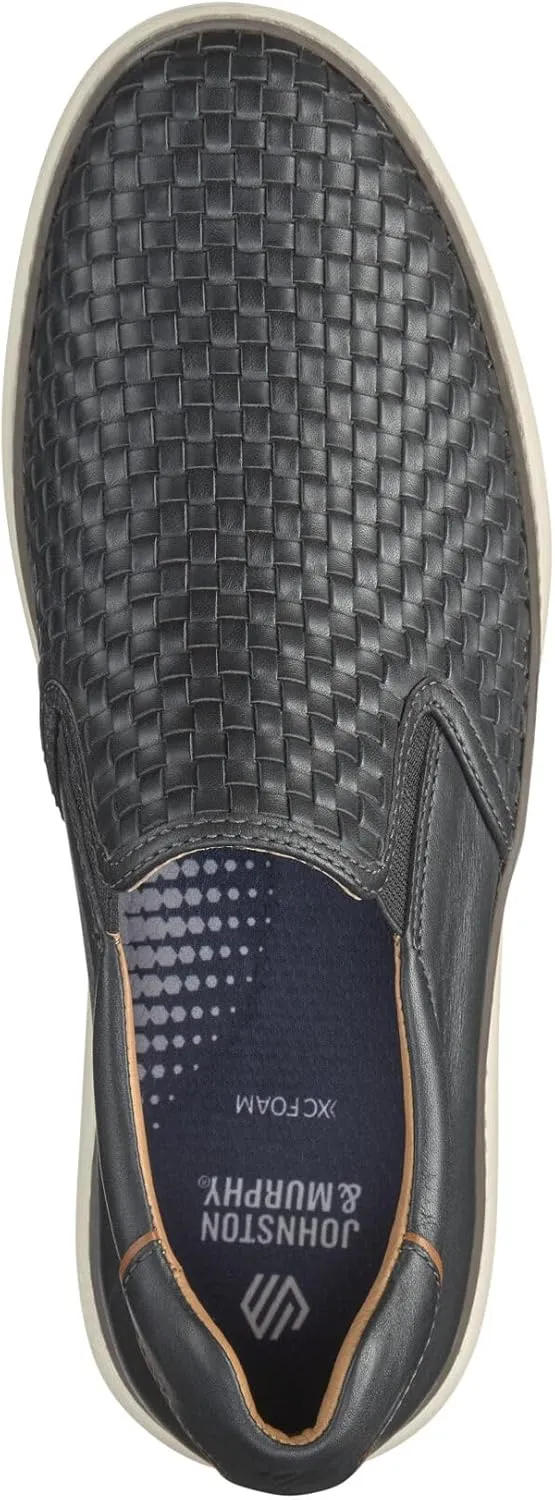 Johnston & Murphy Men’s McGuffey 2 Woven Slip-On Shoes for Men, Men’s Fashion Dress Sneakers, Casual Leather Shoes for Men