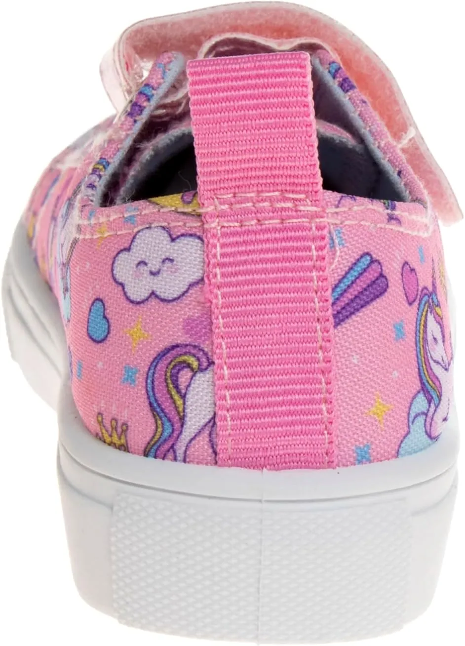 Josmo Girl's Slip on Sparkle Canvas Fashion Tennis (Toddler-Little Kid)