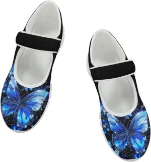 JoyLamoria Sloth Travel Mary Jane Low Top Party Sneakers Womens Adjustable Walking Shoes Indoor Outdoor Home Slippers