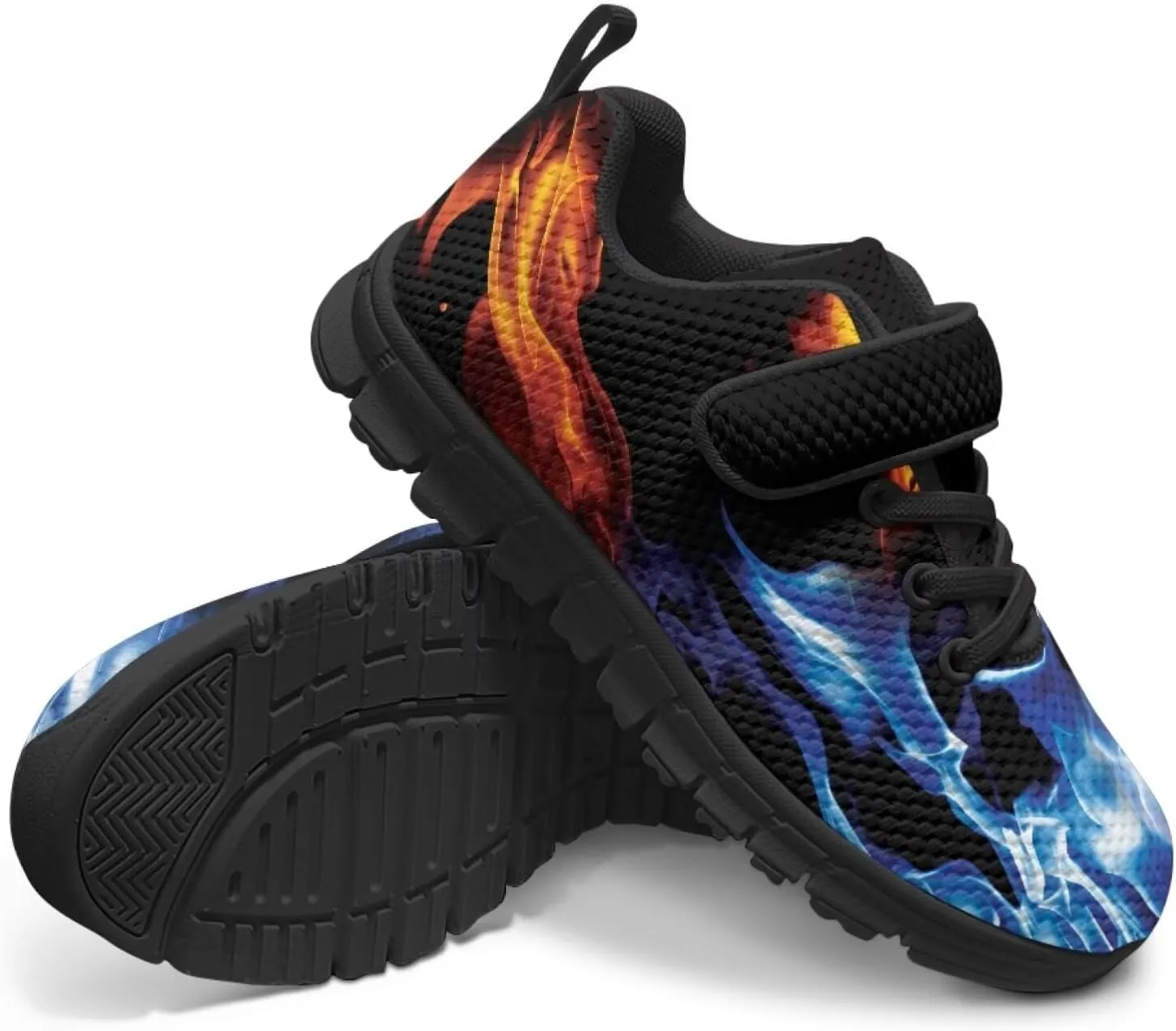 Kids Shoes for Boys Single Buckle Running Walking Sneakers Breathable Lightweight Sports Shoes US-11-2.5