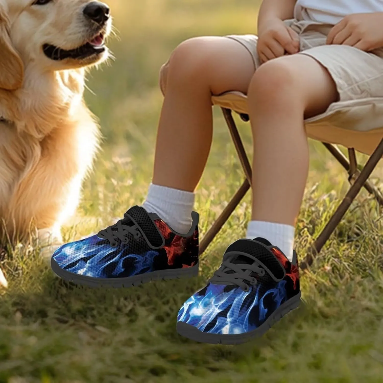 Kids Shoes for Boys Single Buckle Running Walking Sneakers Breathable Lightweight Sports Shoes US-11-2.5