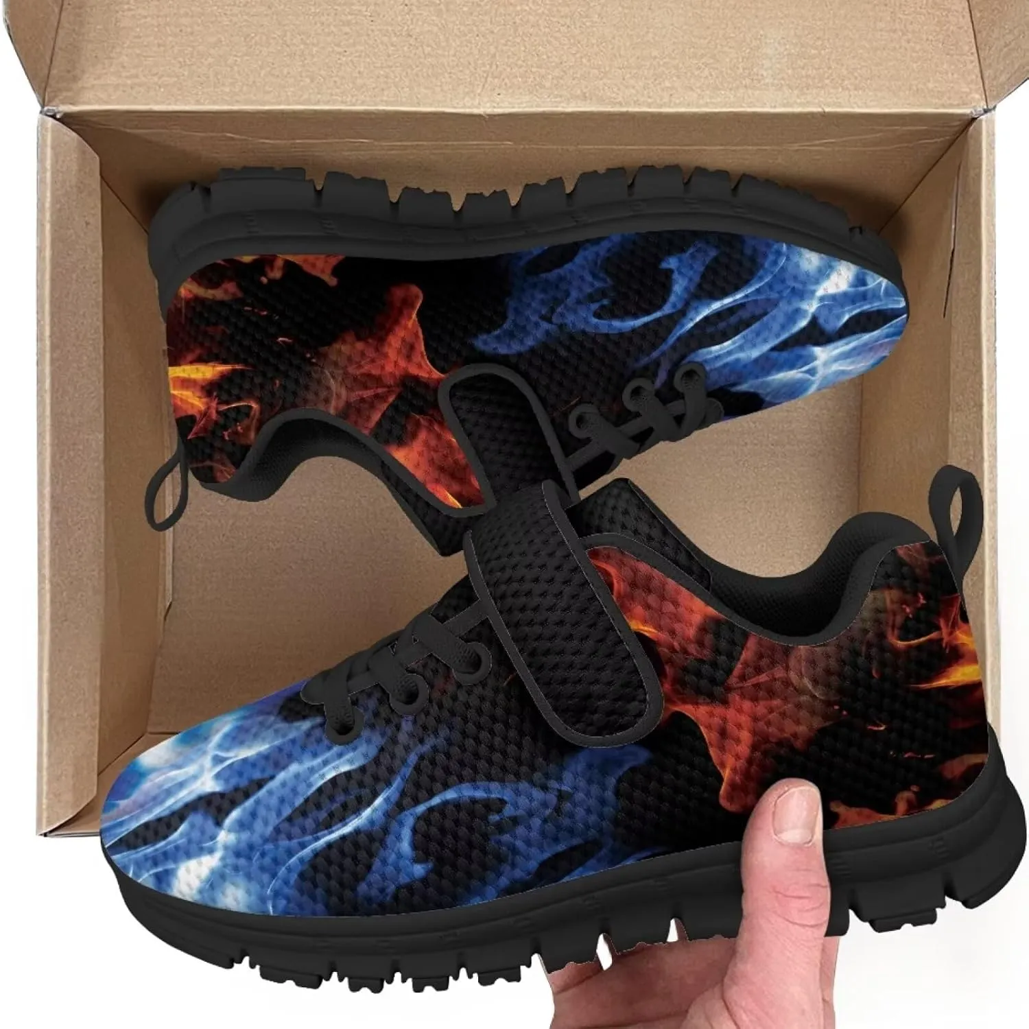 Kids Shoes for Boys Single Buckle Running Walking Sneakers Breathable Lightweight Sports Shoes US-11-2.5