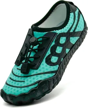 Kids Water Shoes Boys Girls Quick Dry Wide Barefoot Aqua Sneakers Breathable Beach Swim Shoes for Hiking Diving Boating Outdoor Water Sports