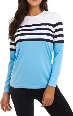 KINGFEN Women's UPF 50  Sun Protection Quick Dry Shirts Hiking Long Sleeve Tops