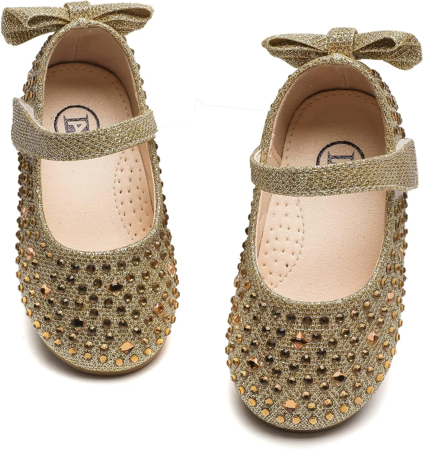 kkdom Girl's Dress Shoes Mary Jane Ballet Flats Bow Flower Girl Wedding Party Ballerina Flat Shoes Toddler/Little Kid/Big Kid