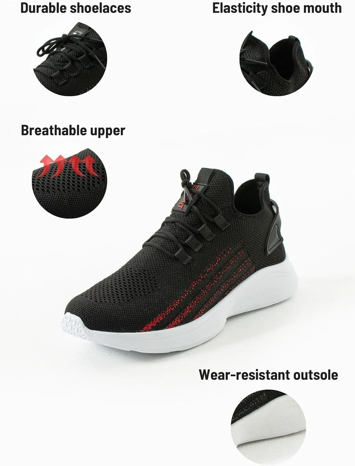Knit Sneakers for Women and Men - Lightweight Slip-On Walking Shoes - Comfortable Women's Sneakers, Men's Sneakers, Casual Shoes