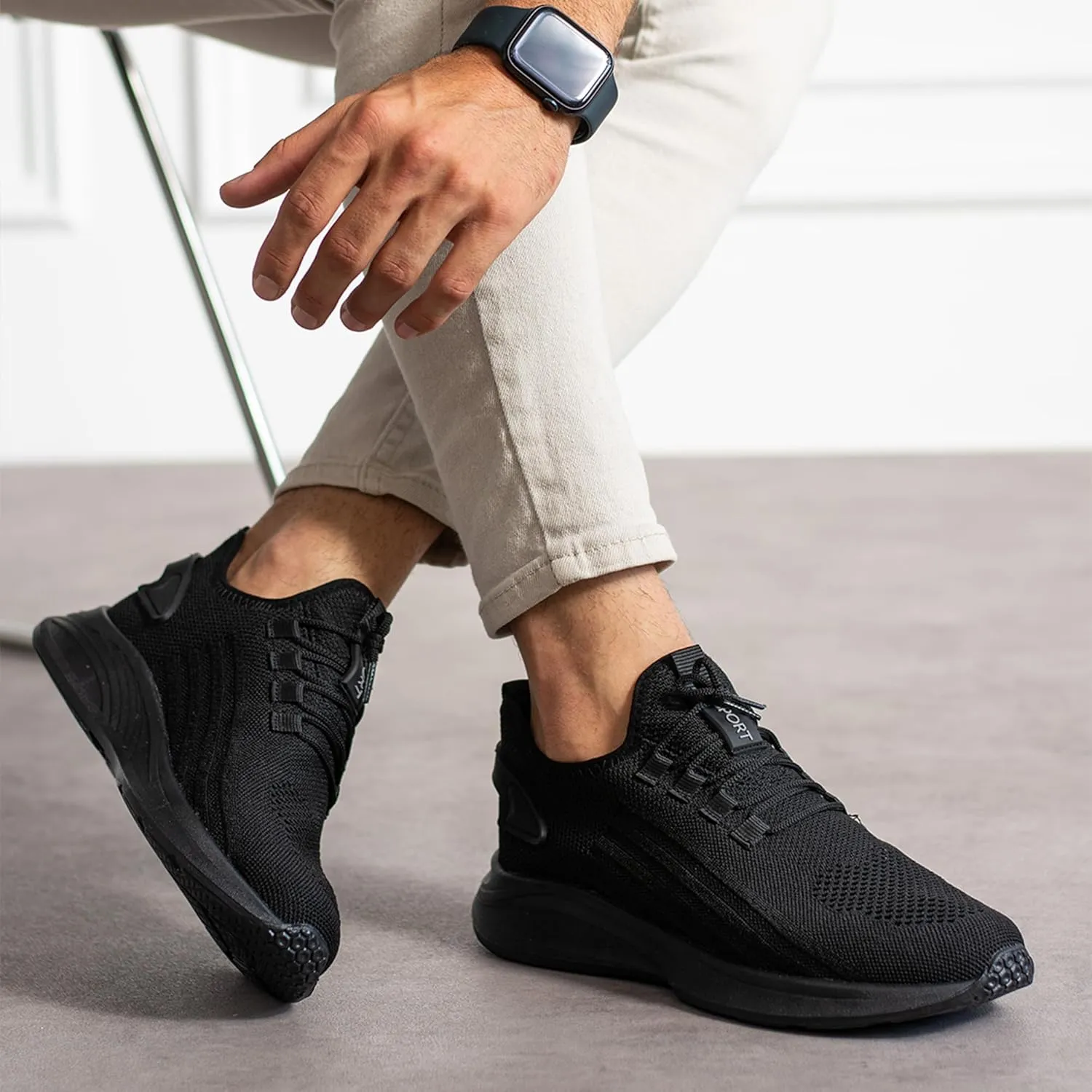 Knit Sneakers for Women and Men - Lightweight Slip-On Walking Shoes - Comfortable Women's Sneakers, Men's Sneakers, Casual Shoes