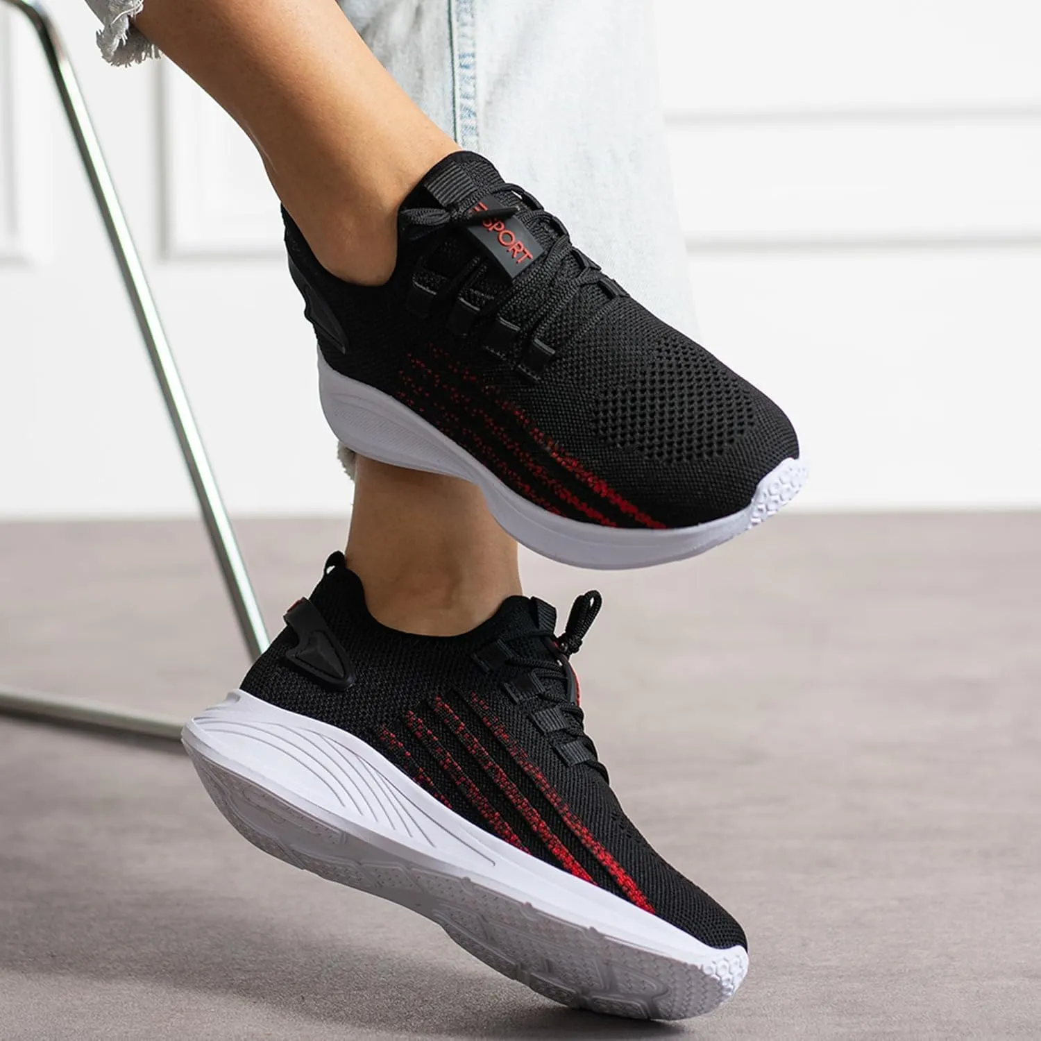 Knit Sneakers for Women and Men - Lightweight Slip-On Walking Shoes - Comfortable Women's Sneakers, Men's Sneakers, Casual Shoes