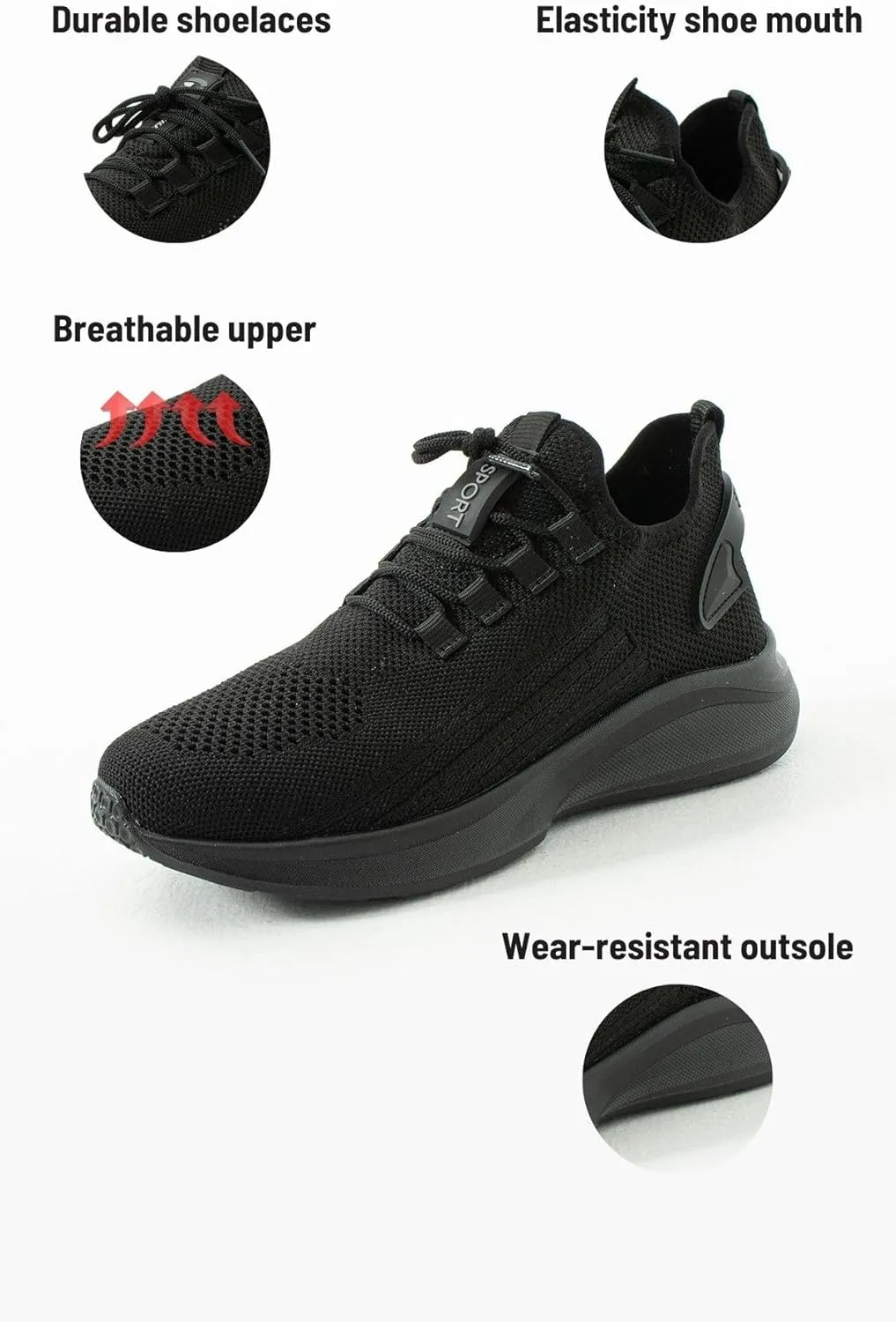 Knit Sneakers for Women and Men - Lightweight Slip-On Walking Shoes - Comfortable Women's Sneakers, Men's Sneakers, Casual Shoes