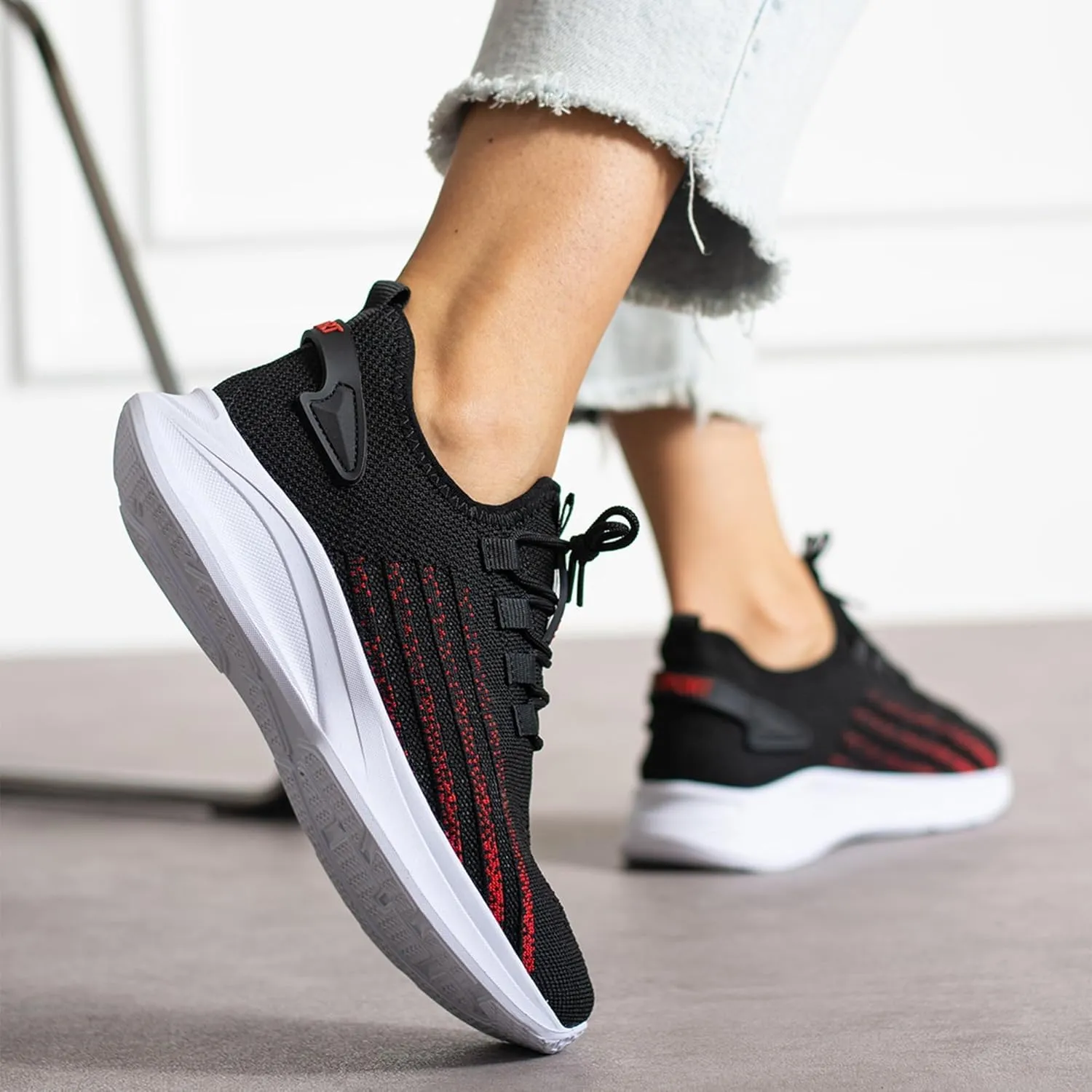 Knit Sneakers for Women and Men - Lightweight Slip-On Walking Shoes - Comfortable Women's Sneakers, Men's Sneakers, Casual Shoes