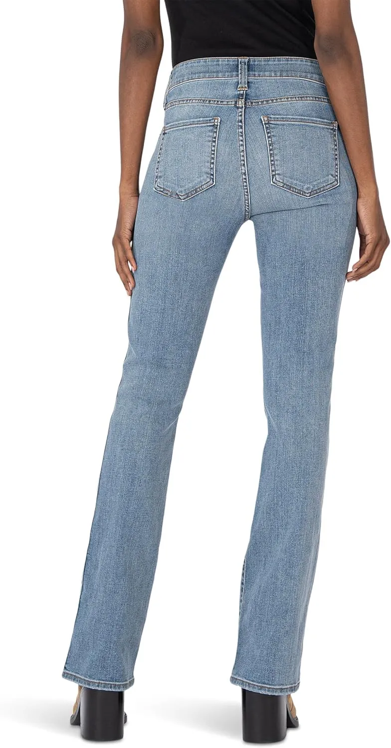 KUT from the Kloth Women's Ana High-Rise Fab Ab Flare-Baby Dn All Over