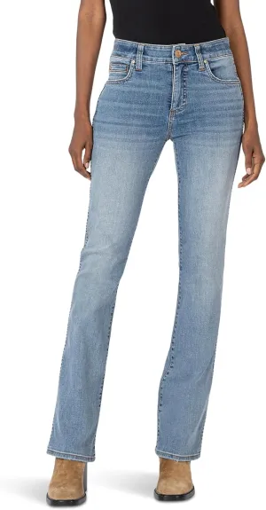 KUT from the Kloth Women's Ana High-Rise Fab Ab Flare-Baby Dn All Over