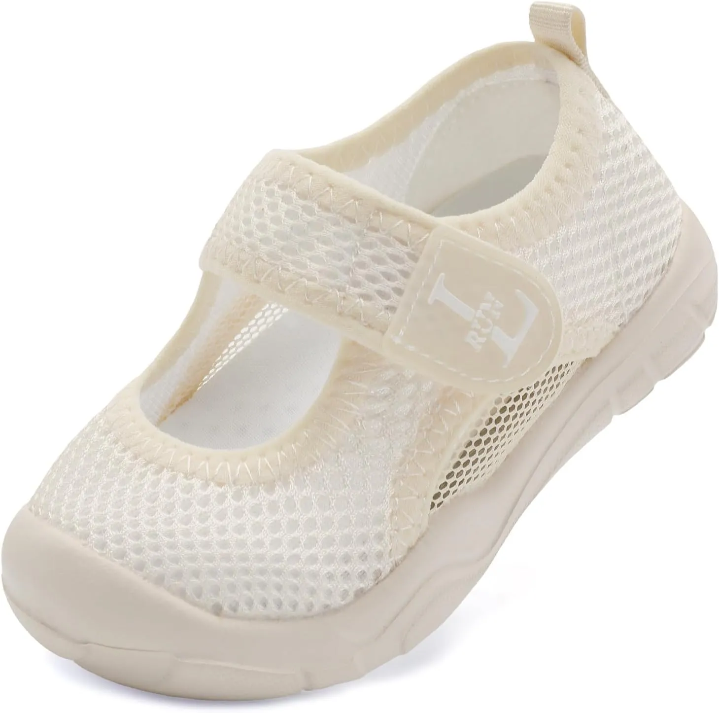 L-RUN Toddler Sandals Summer Boys Girls Adjustable Kids Sandal with Hook Loop Closed-Toe Lightweight Outdoor Sport Sandals