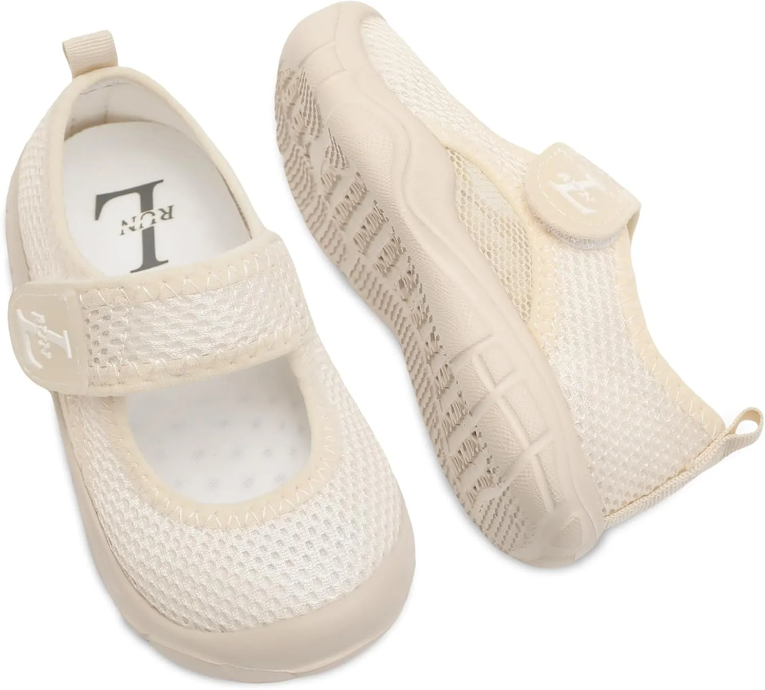L-RUN Toddler Sandals Summer Boys Girls Adjustable Kids Sandal with Hook Loop Closed-Toe Lightweight Outdoor Sport Sandals