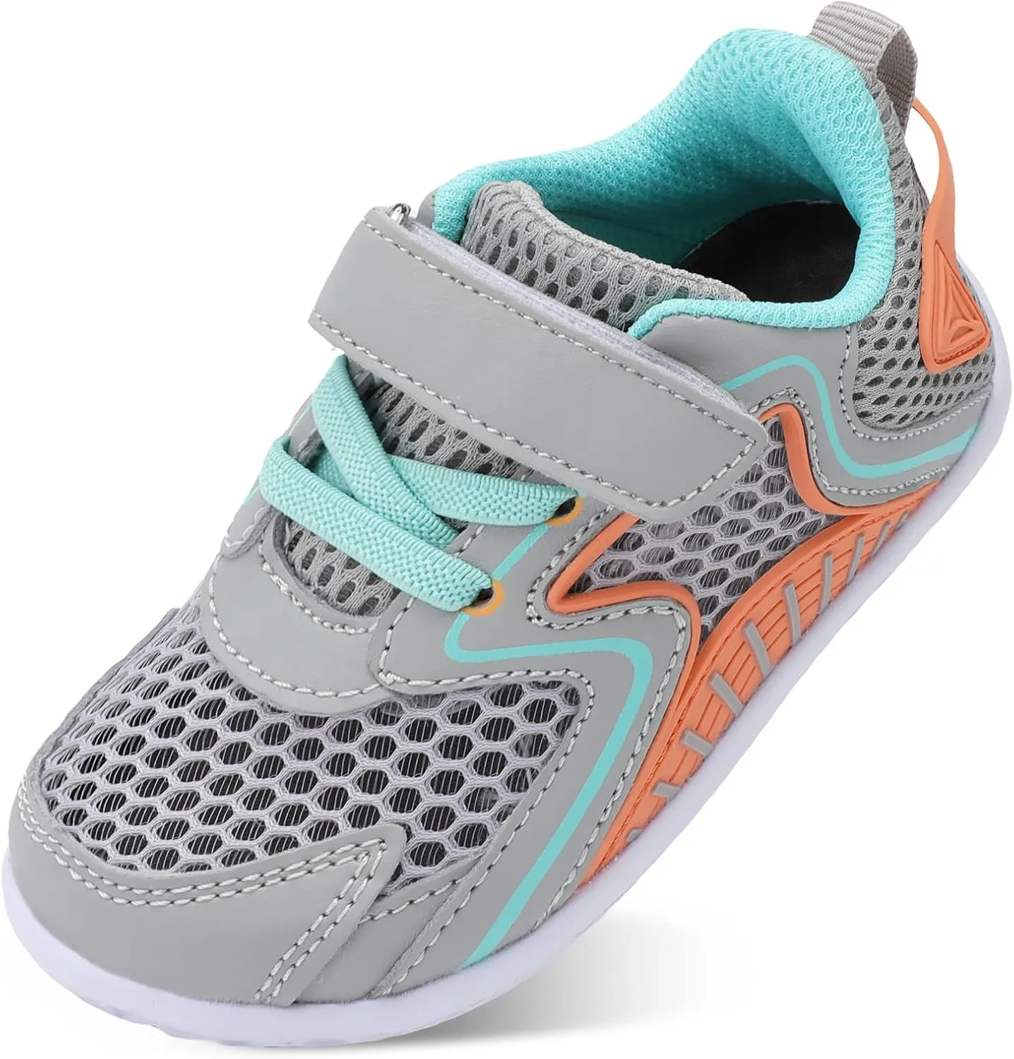L-RUN Toddler Sneakers Boys Girls Barefoot Summer Walking Shoes Toddler Boy Tennis Shoes Mesh Lightweight