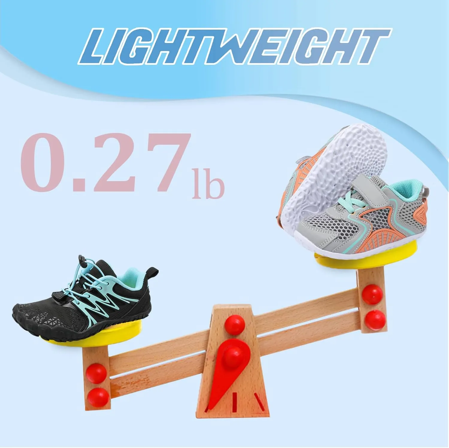 L-RUN Toddler Sneakers Boys Girls Barefoot Summer Walking Shoes Toddler Boy Tennis Shoes Mesh Lightweight