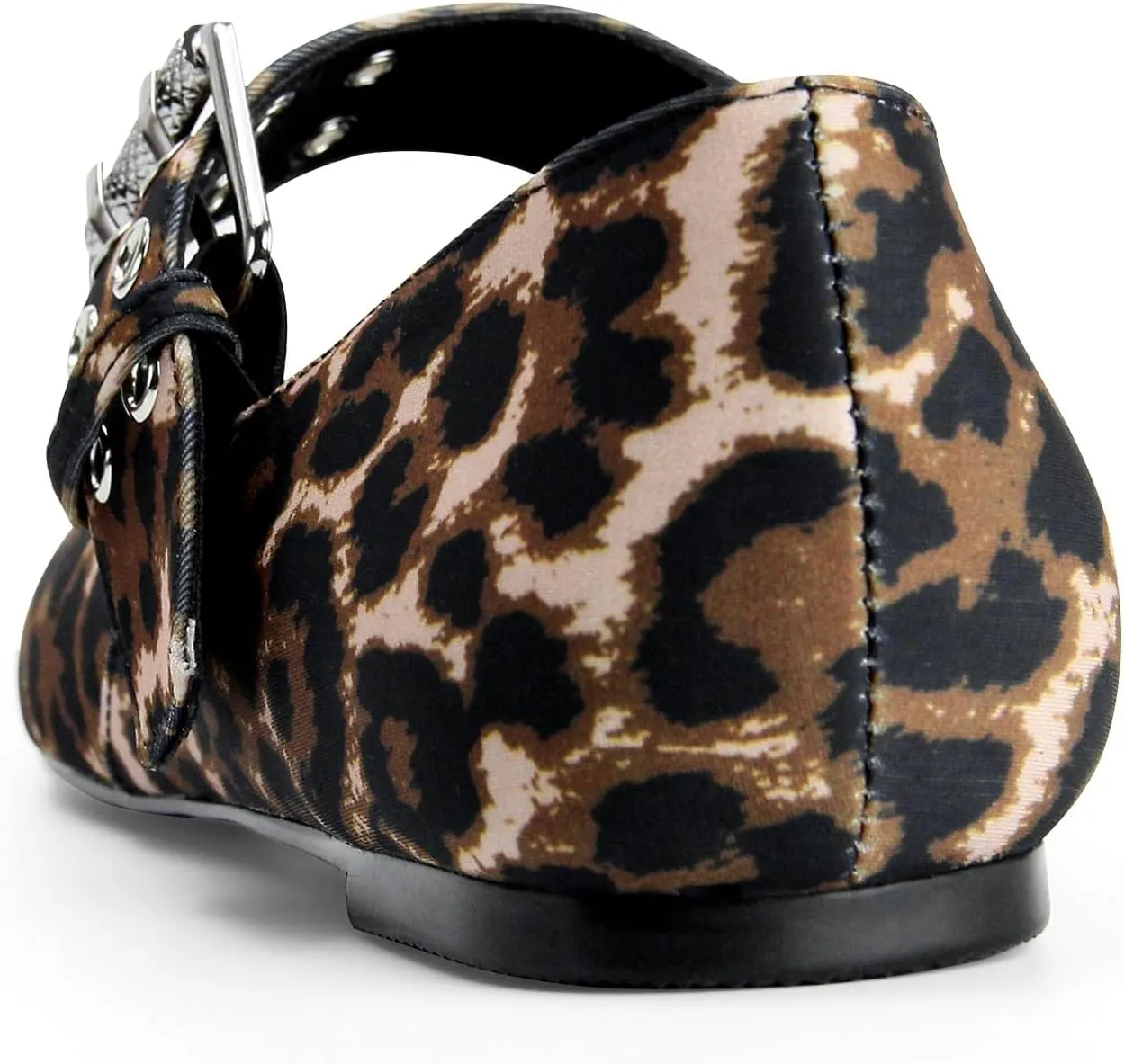 Leopard Flats for Women Mesh Flats Ballet Flats Mary Jane Flats Women's Dress Shoes Ballet Shoes