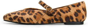 Leopard Flats for Women Mesh Flats Ballet Flats Mary Jane Flats Women's Dress Shoes Ballet Shoes