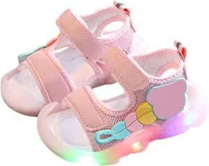 Light up Shoes for Infant Toddler Sandal with LED Light up 𝐒parkle Breathable Lightweight Casual Casual Sneakers