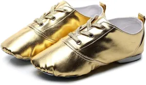 Lightweight Jazz Shoes Modern Dance Shoes Lace Up Soft Sole for Women and Men
