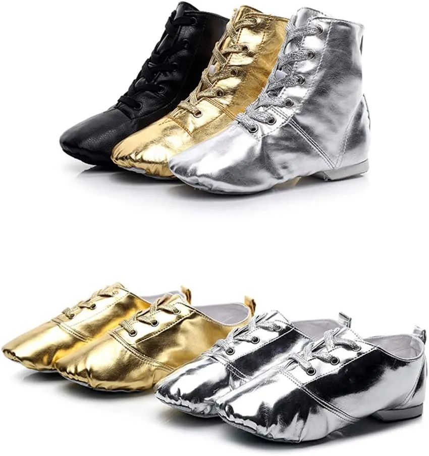 Lightweight Jazz Shoes Modern Dance Shoes Lace Up Soft Sole for Women and Men