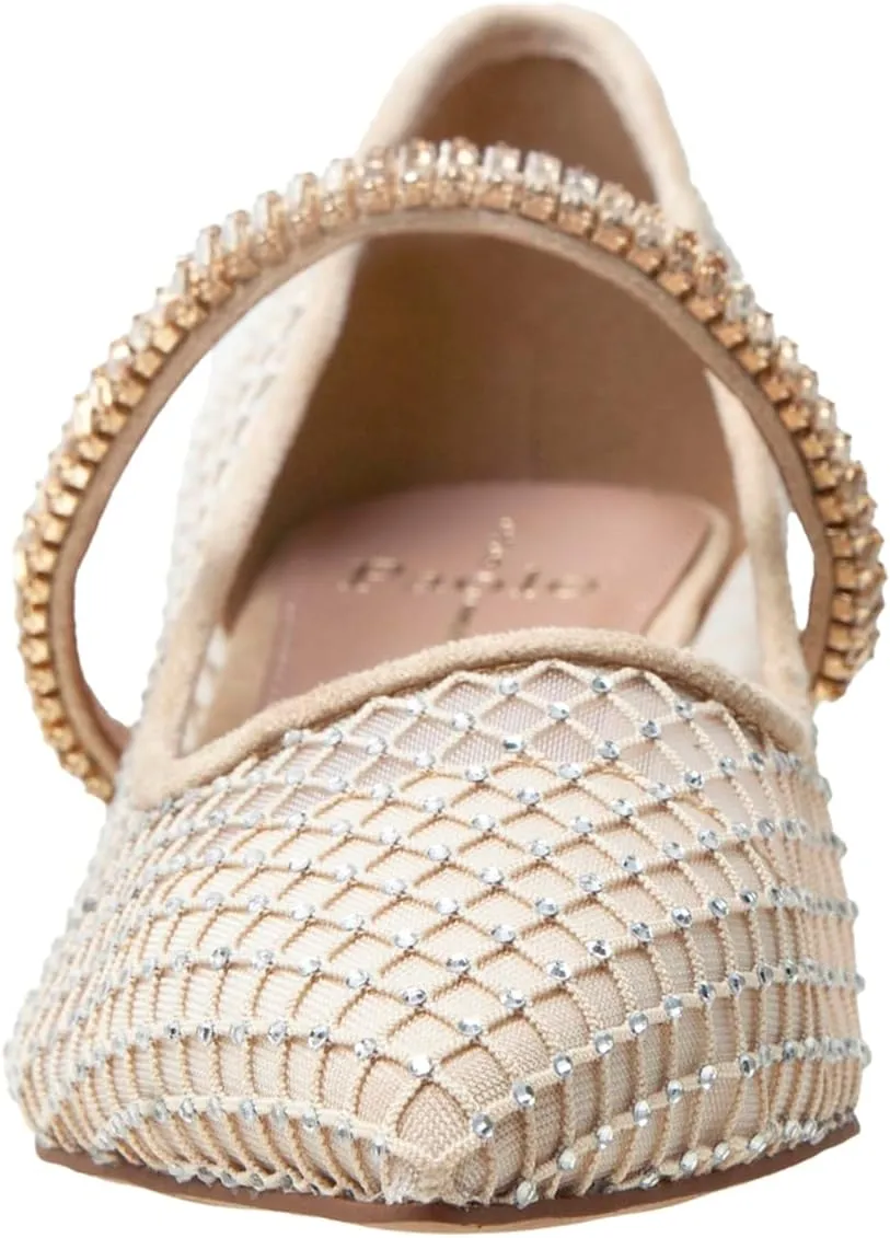 Linea Paolo - Carmine - Womens Crystal Mesh Mary Jane Pumps