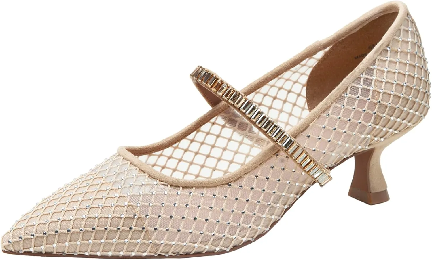 Linea Paolo - Carmine - Womens Crystal Mesh Mary Jane Pumps
