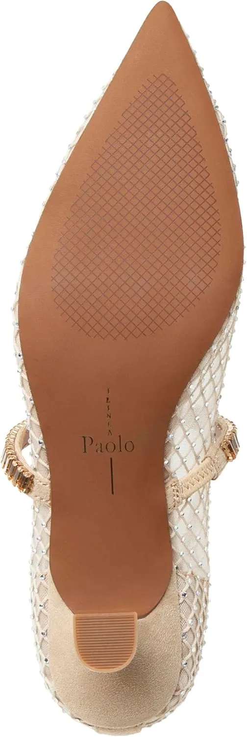 Linea Paolo - Carmine - Womens Crystal Mesh Mary Jane Pumps
