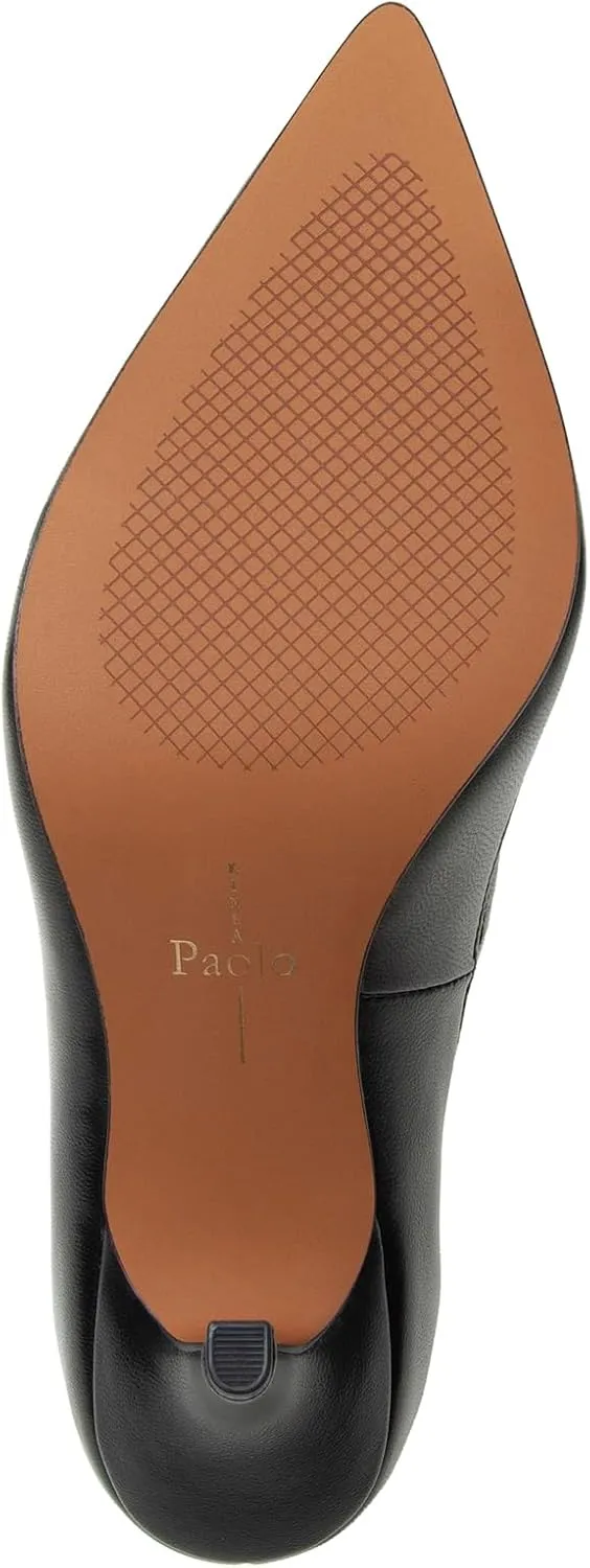 Linea Paolo - Perline - Womens Mixed Media Mesh Leather and Velvet Stiletto Pumps