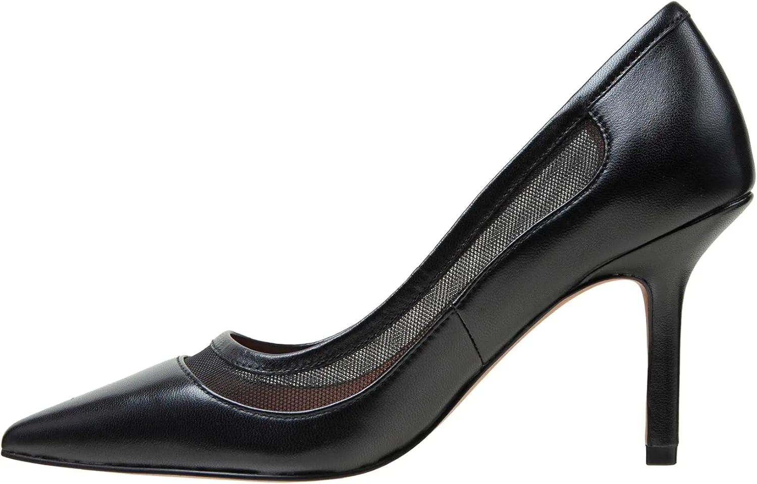 Linea Paolo - Perline - Womens Mixed Media Mesh Leather and Velvet Stiletto Pumps