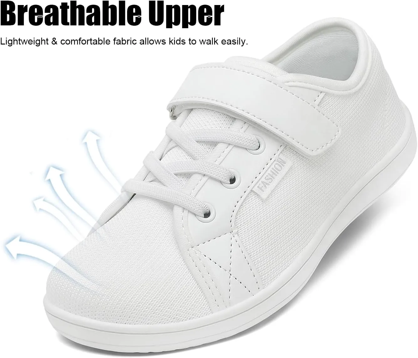 Little/Big Kids Barefoot Shoes Boys Breathable Walking Sneakers Girls Lightweight Wide Toe Box Shoes for Indoor Outdoor