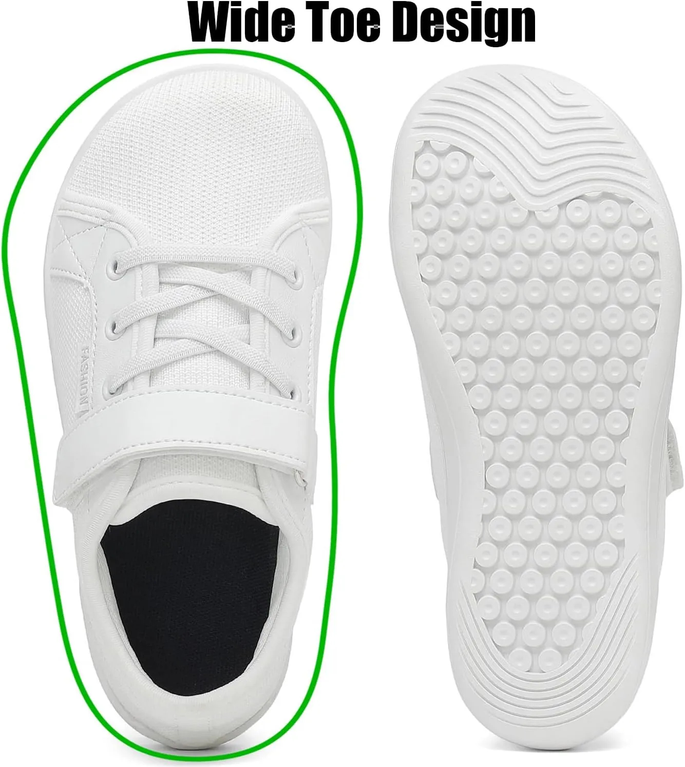 Little/Big Kids Barefoot Shoes Boys Breathable Walking Sneakers Girls Lightweight Wide Toe Box Shoes for Indoor Outdoor