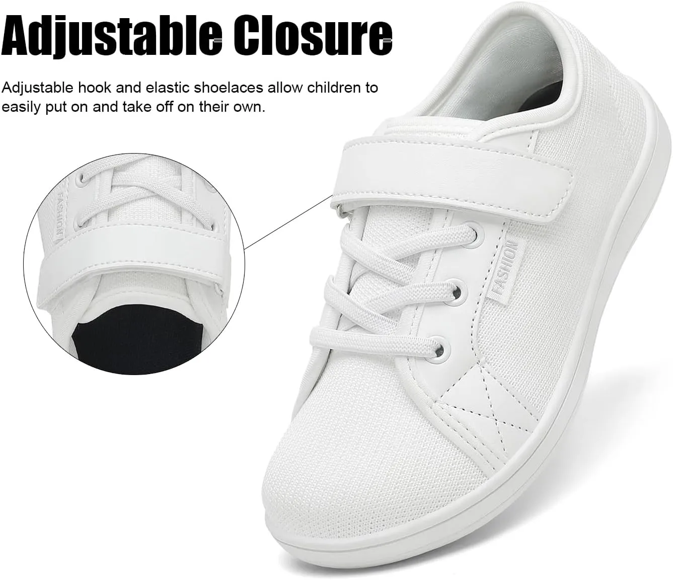 Little/Big Kids Barefoot Shoes Boys Breathable Walking Sneakers Girls Lightweight Wide Toe Box Shoes for Indoor Outdoor