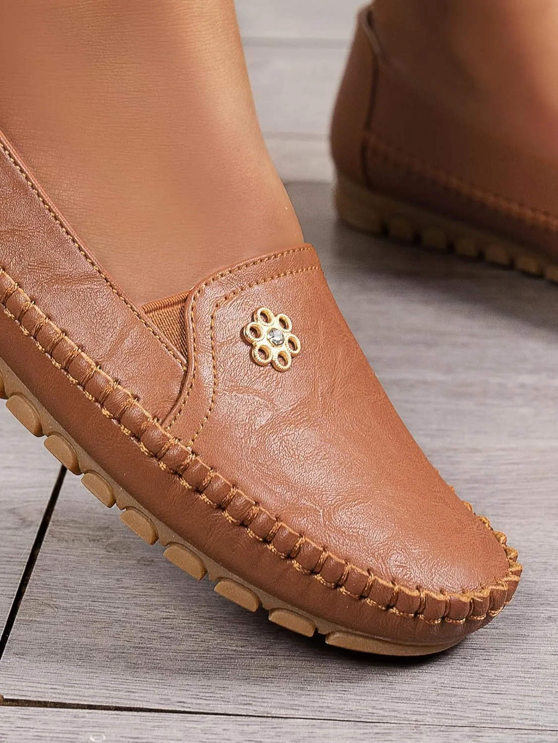 Loafers for Women Business Casual Shoes Comfortable Lightweight Penny Loafers Slip On Work Flats
