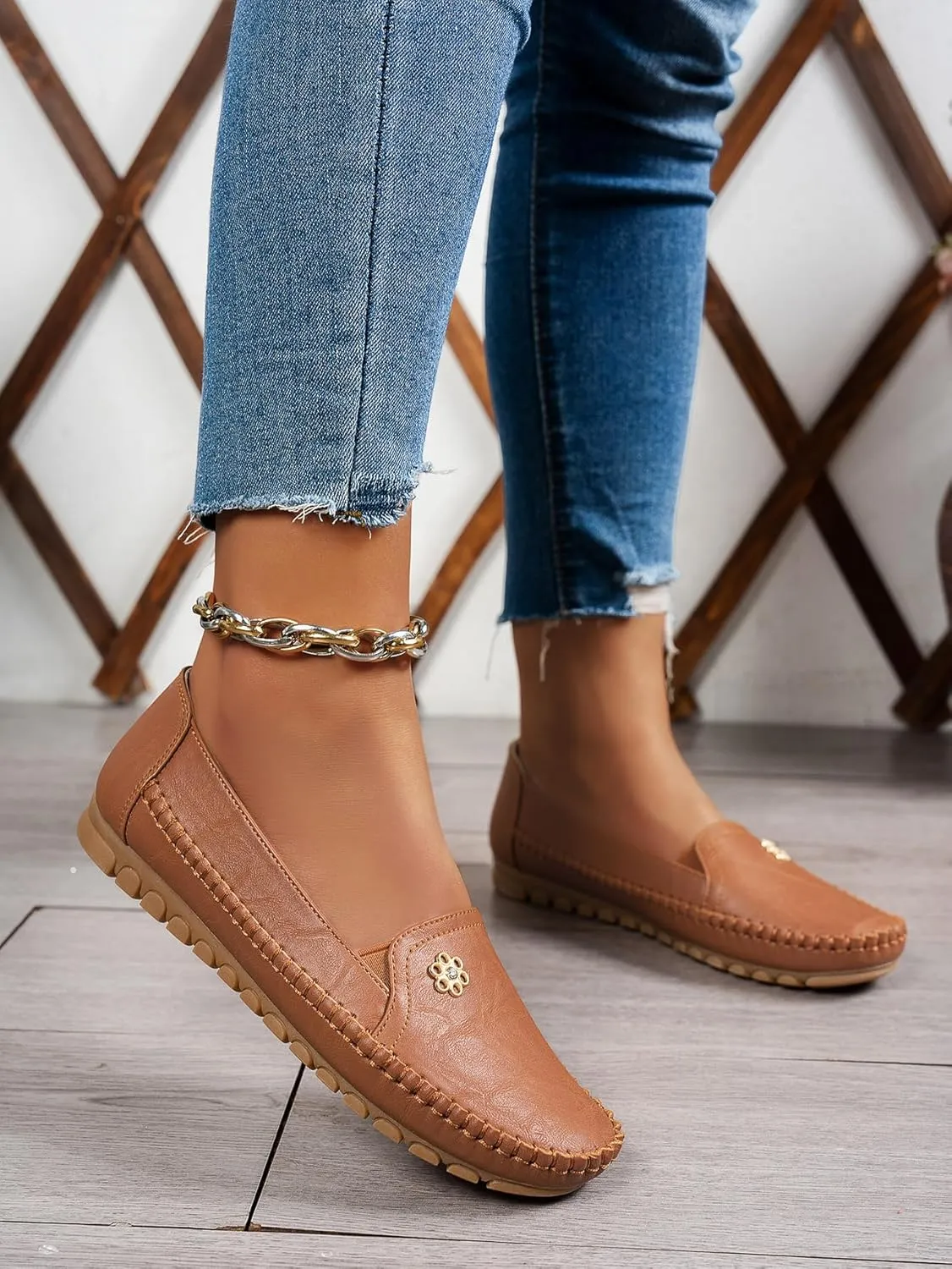Loafers for Women Business Casual Shoes Comfortable Lightweight Penny Loafers Slip On Work Flats