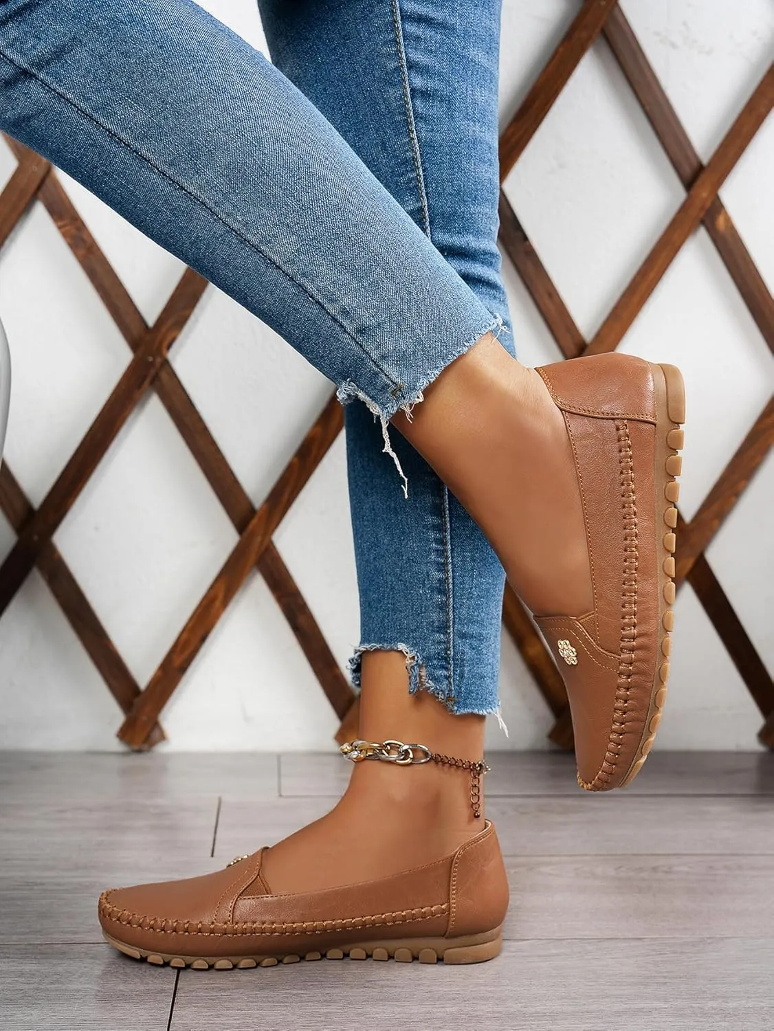 Loafers for Women Business Casual Shoes Comfortable Lightweight Penny Loafers Slip On Work Flats