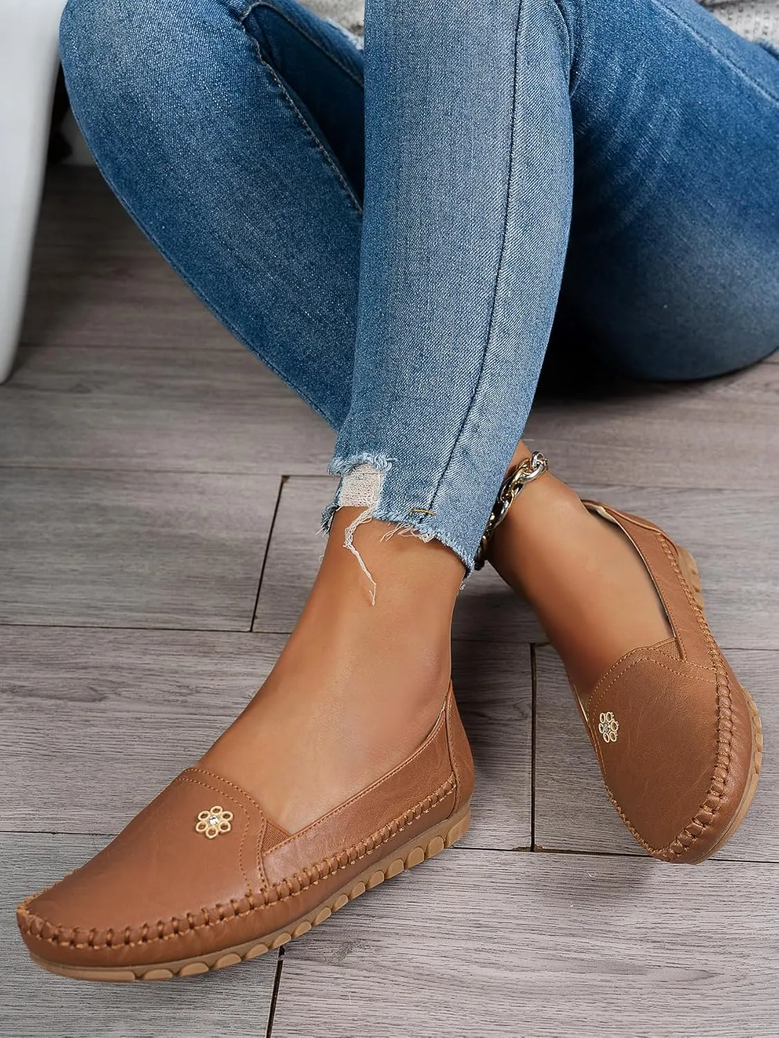 Loafers for Women Business Casual Shoes Comfortable Lightweight Penny Loafers Slip On Work Flats