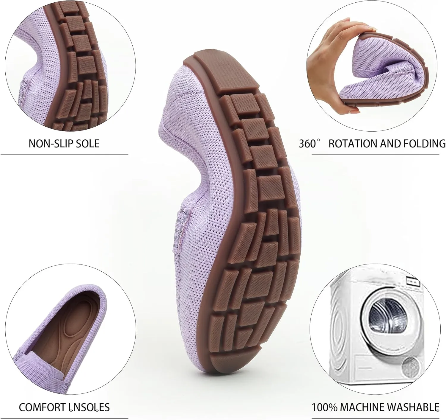 Loafers for Women Comfortable Breathable ShoeCasual Slip On Womens Driving Flats Shoes