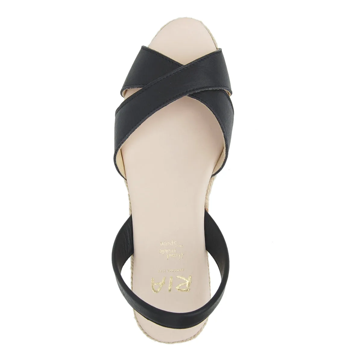 Loretta Low Jute Wedge Espadrilles in Black