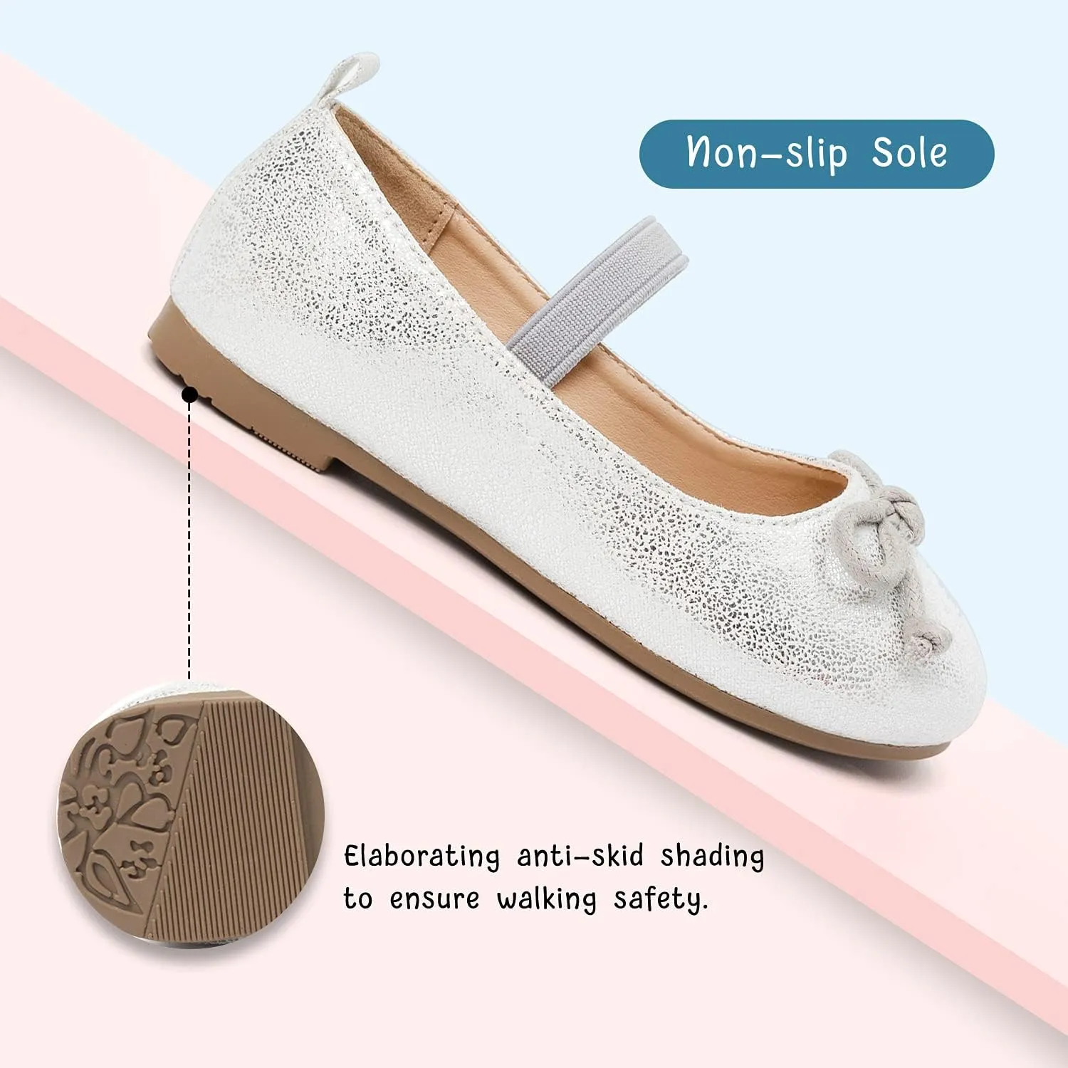 Luffymomo Girls Mary Jane Dress Shoes Party Princess Flats Strap Ballet Dance Shoes Toddler/Little Kid