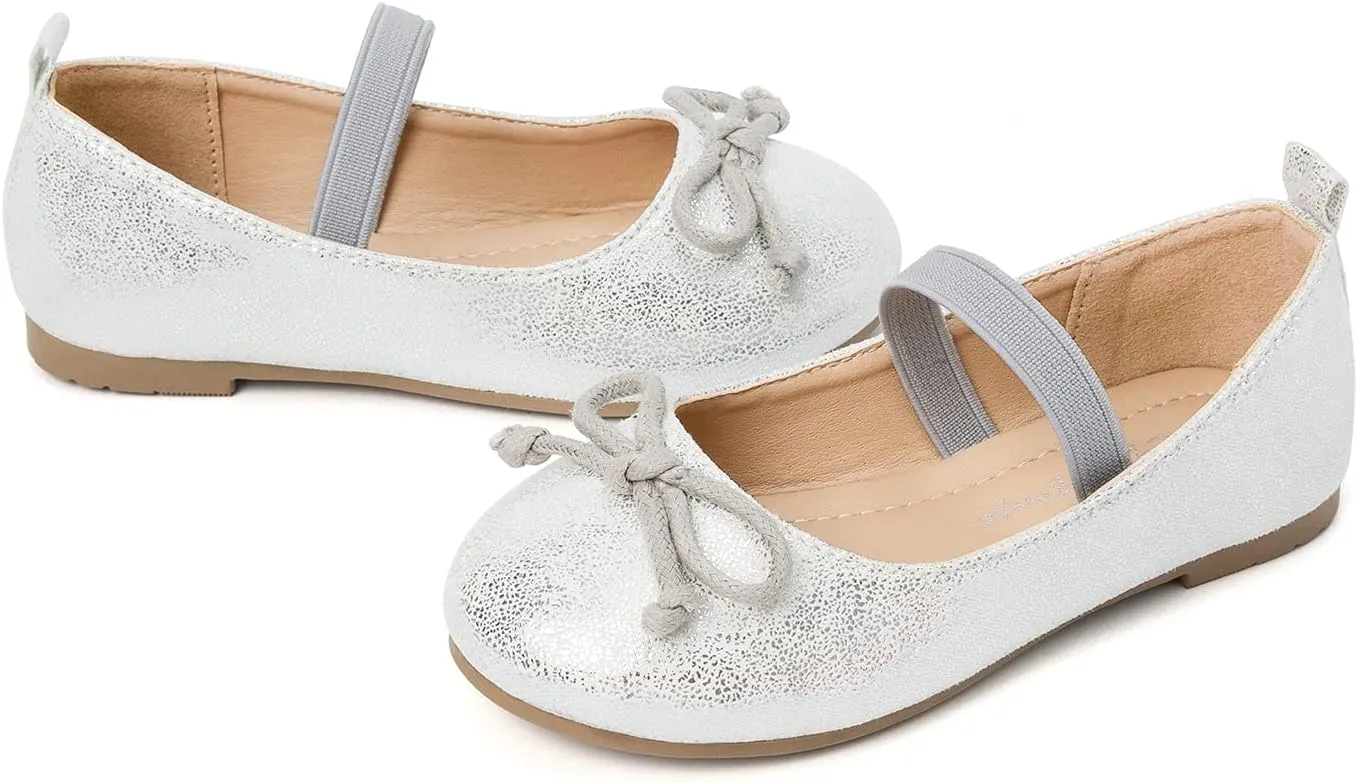 Luffymomo Girls Mary Jane Dress Shoes Party Princess Flats Strap Ballet Dance Shoes Toddler/Little Kid